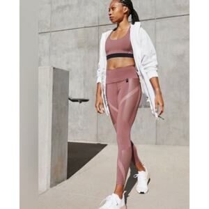 Athleta X Allyson Felix Hearth Rose Legend 7/8 Tight Womens Size XL #980386 EUC